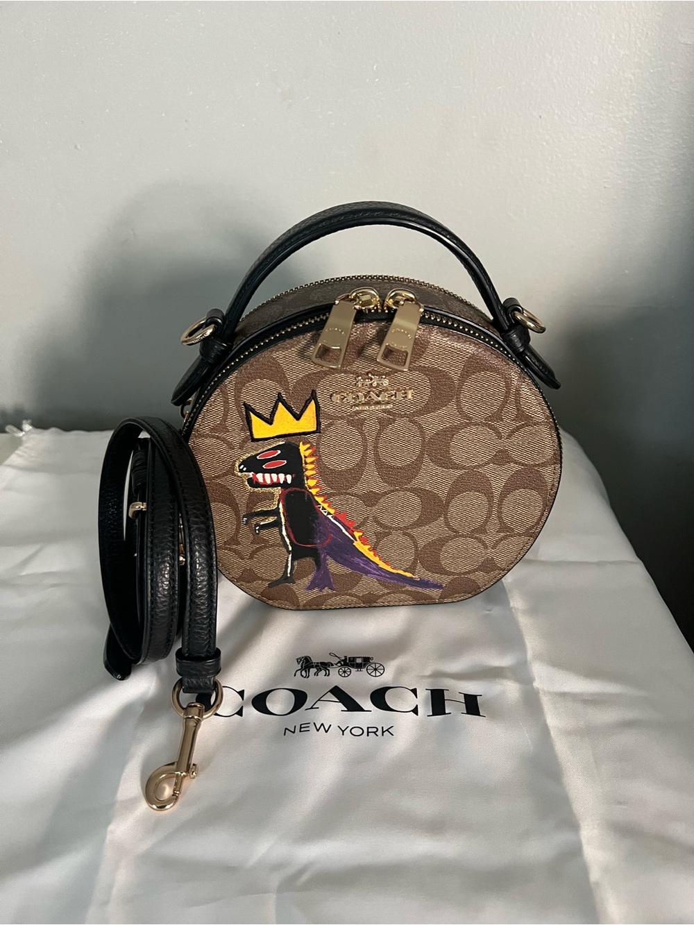Coach X Jean-Michel Basquiat Canteen Crossbody Bag
In Signature Canvas